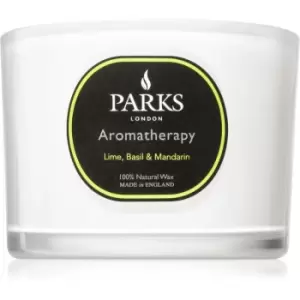 Image of Parks London Aromatherapy Lime Basil Mandarin Scented Candle 350g