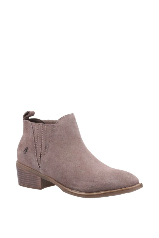 Image of Hush Puppies Womens 'Isobel' Ankle Boots in Taupe Size: 4 Taupe Female 4