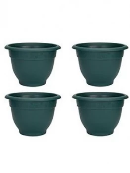 Image of Wham Set Of 4 Green 48Cm Round Bell Planters