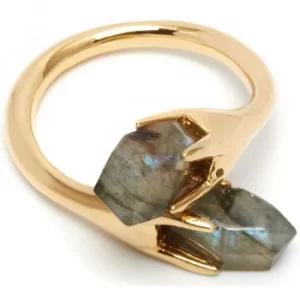 Image of Ladies Lola Rose Gold Plated Labradorite Perla Ring