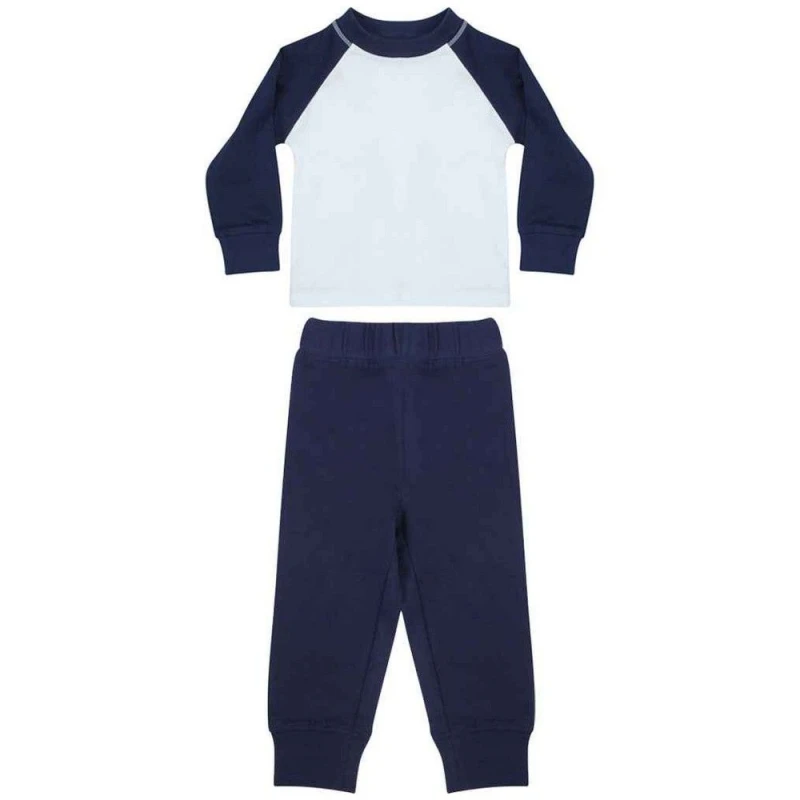 Image of Larkwood Long Pyjama Set in Navy Size: 3-4 Years Navy Unisex 3-4 Years