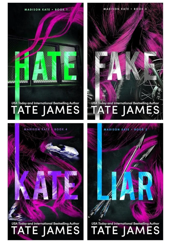 Image of Madison Kate Series Collection Tate James Hate Liar Fake Kate Dark Psychological Mystery Thriller Tate James Books