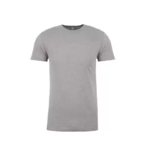 Image of Next Level Adults Unisex Suede Feel Crew Neck T-Shirt (XL) (Dark Heather Grey)