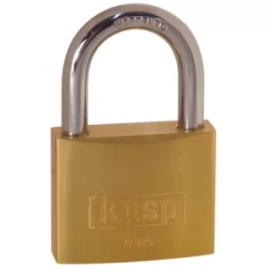 Image of Kasp 120 Series Brass Padlock 25mm Standard