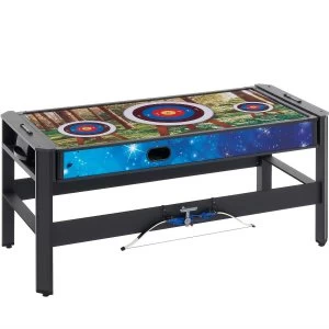 Image of Mightymast Leisure 6ft Pentagon 5-in-1 Multi Games Table