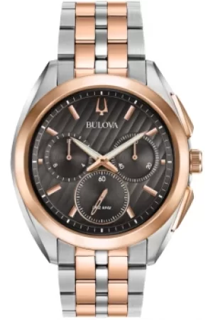 Image of Mens Bulova Progressive Dress CURV Chronograph Watch 98A160