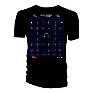 Image of Doctor Who - Retro Video Game Maze Womens Small T-Shirt - Black