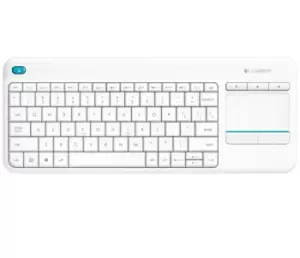 Image of K400 Plus - Mini - Wireless - RF Wireless - QWERTZ - White
