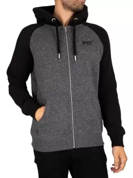 Image of Vintage Logo Baseball Zip Hoodie