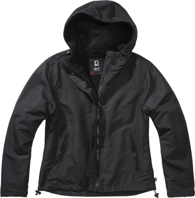 Image of Brandit Windbreaker Frontzip Ladies Jacket, black, Size 2XL for Women