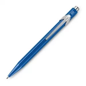 Image of Caran d'Ache 849 Popline Metal X Blue Ball Pen