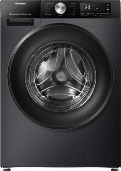 Image of Hisense WF3S8043BB3 8KG 1400RPM WiFi-Enabled Spin Washing Machine