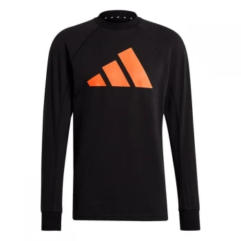 Image of adidas Icon Crew Sweatshirt Mens - Black