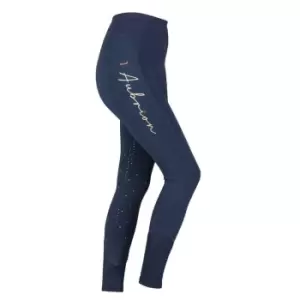 Image of Aubrion Ladies Team Sculpt Riding Tights - Blue