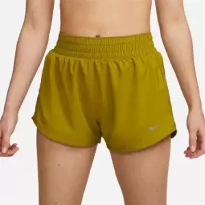 Image of Nike Dri-FIT One Womens Mid-Rise 3 Brief-Lined Shorts - Green