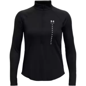 Image of Under Armour Speed Stride Attitude Half Zip Top Womens - Black