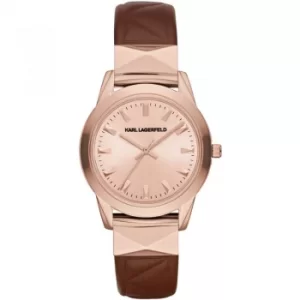 Image of Ladies Karl Lagerfeld Labelle Stud Watch