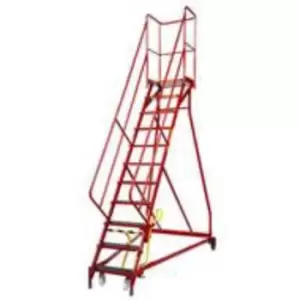 Image of GPC Industries Ltd Fort Heavy Duty Vantage Mobile Steps 12 Tread Phenolic Non-sl