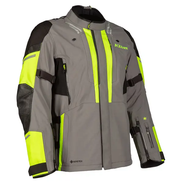 Image of KLIM Latitude Jacket Castlerock Gray Hi-Vis Yellow S