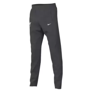 Image of 2022-2023 Liverpool Fleece Football Pants (Grey) - Kids