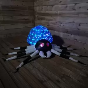 Image of Samuel Alexander - 6ft 1.8m Inflatable Spooky Halloween Spider with Disco Lights