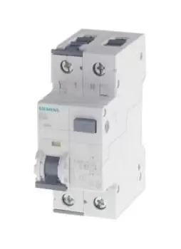Image of Siemens RCBO - 2P, 10 kA, 35 kA Breaking Capacity, 30mA Trip Sensitivity, 5SU1 Series