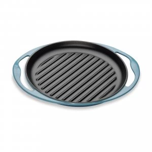 Image of Le Creuset Cooks Special Skinny Round Grill 25cm Marine