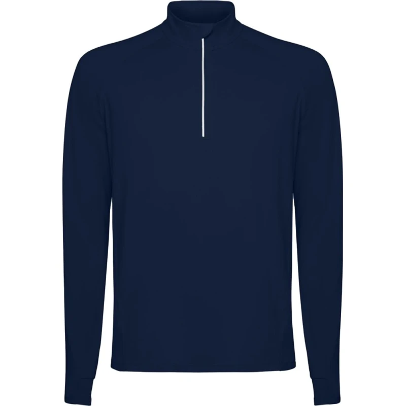 Image of ROLY ROLY Men Estambul Quarter Zip Long-Sleeved Sweatshirt in Navy Size: Small Navy S Male 5063703438384