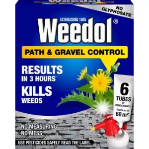 Image of Weedol Path and Gravel Concentrated Weed Killer 6 Tube - Garden & Outdoor