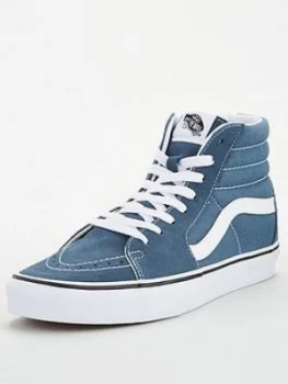 Image of Vans SK8-Hi - Blue/White , Blue/White, Size 7, Men