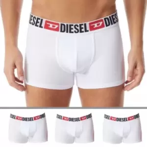 Image of Diesel 3 Pack Denim Division Cotton Boxer Briefs - White M