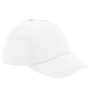 Image of Beechfield Childrens/Kids Organic Cotton 5 Panel Baseball Cap (One Size) (White)