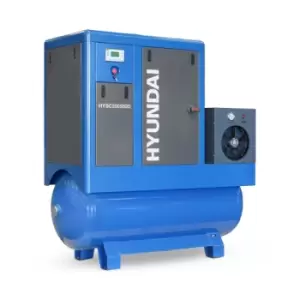 Image of Hyundai 20hp 500 Litre, Industrial Screw Compressor with Dryer HYSC200500D
