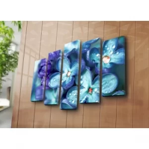 Image of 5PATK-110 Multicolor Decorative Canvas Painting (5 Pieces)