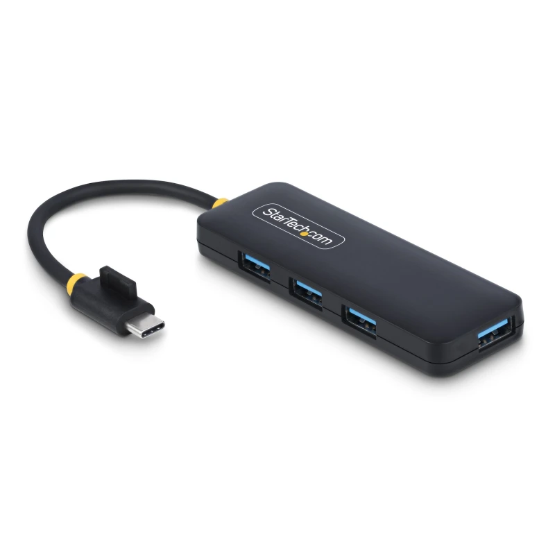 Image of StarTech.com 4-Port USB-C Hub. 5Gbps. USB-C to 4x USB-A. Bus Powered.