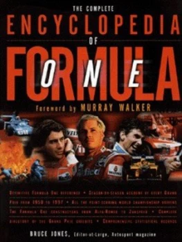 Image of The Complete Encyclopedia of Formula One by Bruce Jones Hardback