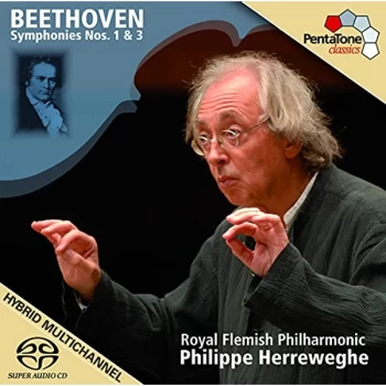 Image of Philippe Herreweghe - Symphonies Nos. 1 and 3 (Herreweghe, Royal Flemish Po) CD