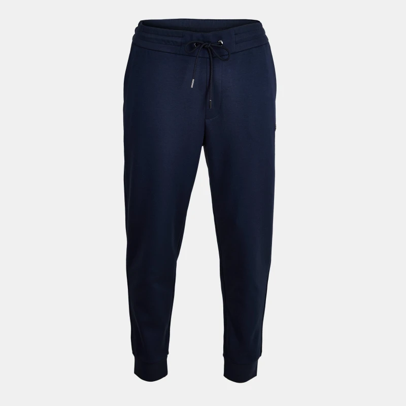 Image of Boss Mens Closed Hem Fleece Jogging Bottoms Dark Blue male Small
