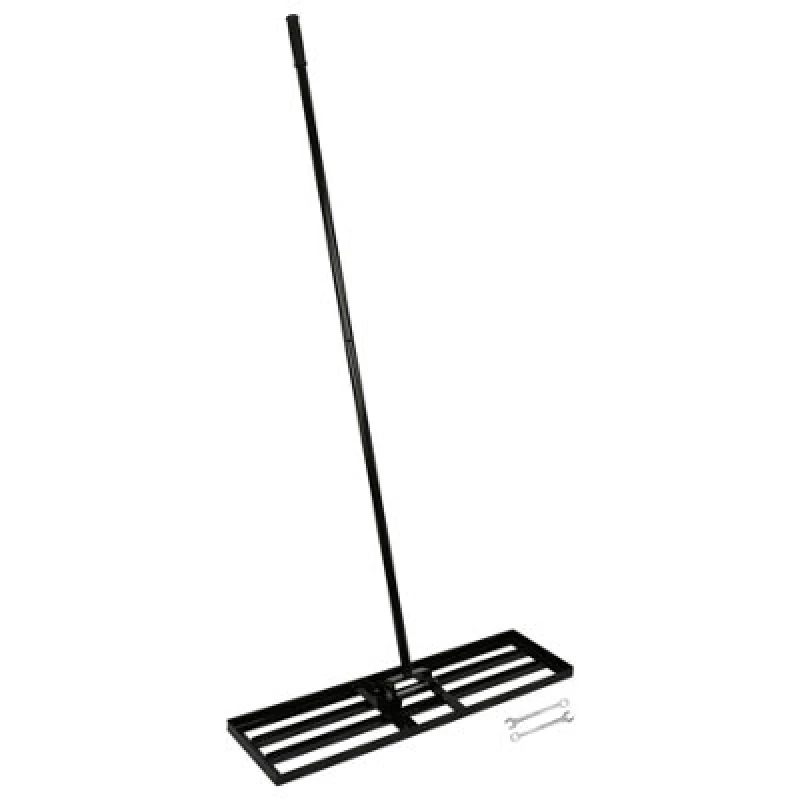 Image of Harbour Housewares Heavy Duty Steel Lawn Levelling Rake - 92 X 25Cm - Wide Garden Leveling Tool Soil Spreader Landscaping Tool