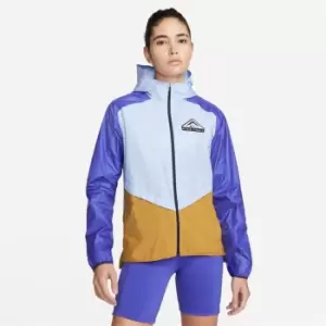 Image of Nike Soft Shell Trail Jacket Womens - Blue