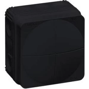 Image of Junction box L x W x H 76 x 76 x 51mm Wiska 10061999 Black