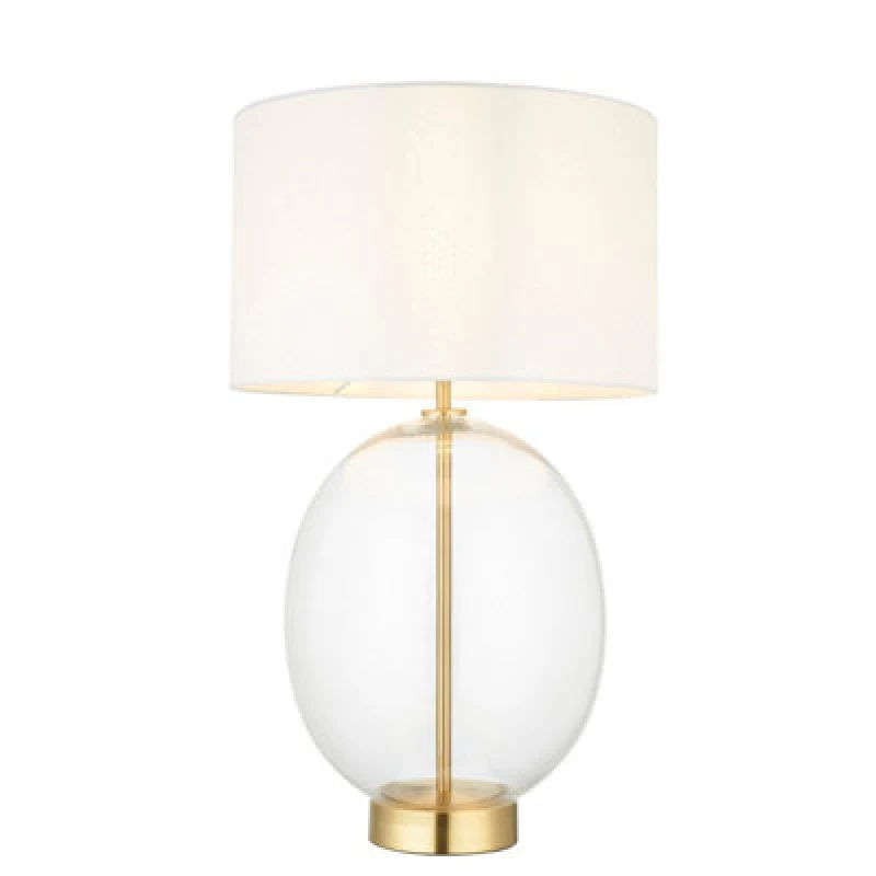 Image of Luxia Luxia Skye Touch Glass Table Lamp - Satin Brass