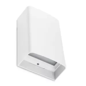 Image of Clous Outdoor LED Up & Down Flush Wall Light White 16cm 1027lm 3000K IP65