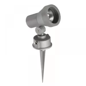 Image of Robus 50W GU10 Garden Spike with Adjustable Tapered Head - Satin Silver - R5082T-15