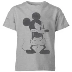 Image of Disney Angry Mickey Mouse Kids T-Shirt - Grey - 5-6 Years