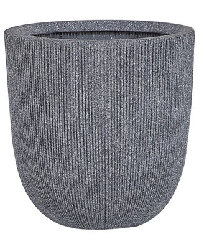Image of Beliani Plant Pot Chios 44cm Grey
