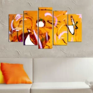 Image of 5MF-53 Multicolor Decorative MDF Painting (5 Pieces)