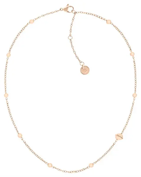 Image of Tommy Hilfiger 2780898 Womens Orb Rose Gold-Tone Stainless Jewellery