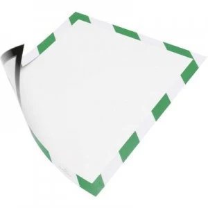 Image of Durable 4945131 Ad frame (magnetic) Green, White (W x H) 323mm x 236mm A4