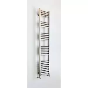 Image of Towelrads Accuro Korle Champagne 1400mm x 500mm Aluminium Towel Warmer - Brushed Aluminium